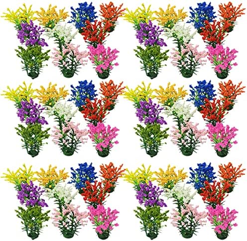 Woohome 10 boja cvijet klaster trava čuperak Kit 5 cm DIY minijaturni šareni cvijet klaster cvijet