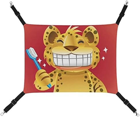 Viseća mreža za kućne ljubimce Cartoon Owl mačka spavaći krevet sa podesivim kaiševima i metalne kuke 16.9x13