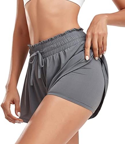 UOPOBY ženski flotovni trening trčanja High Squist Yoga kratke hlače Sportske atletske suknje Hlače vježbanje golf tenis skrots