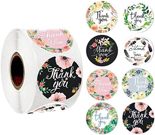 Lianglin WU Labels Seals Flower Thank You Stickers Wedding Favors Party ručno rađeni Scrapbooking poklon pakovanje