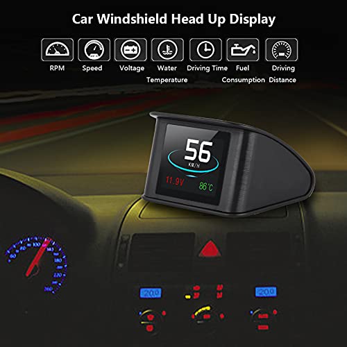 P10 Universal Car Hud Head Up Display OBD2 Brzina upozorenja RPM potrošnja goriva Projektor HUD