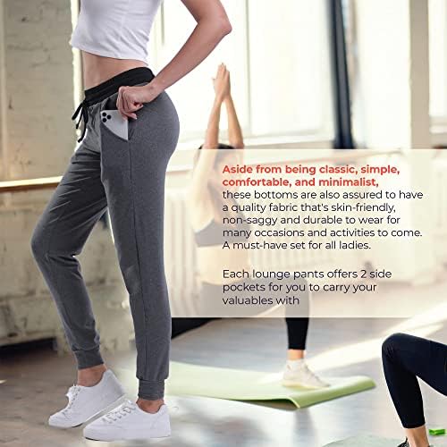 Crush 3 Pack Joggers za žene visoke zglobove sa bočnim džepovima-ženskim jogerima za trčanje, jahanje,