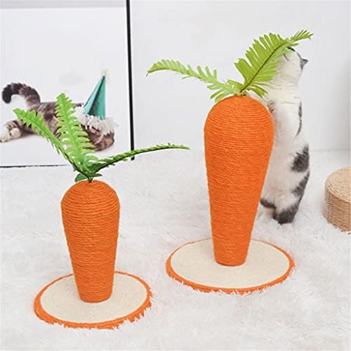 SLATIOM Pet Supplies Sisal konopac slatka simulacija rotkvica oblik mačke penjanje okvir narandžaste zelene