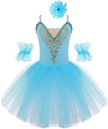 Jeatha Kids Girls CAMISOLE Skirted Leotard Ballet haljina Swan Lake Tutu Ballerina Kostimi za