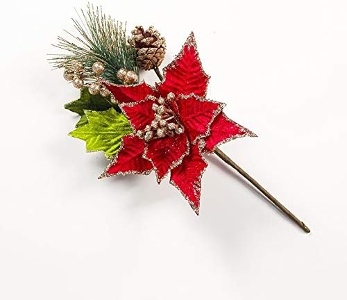 Dekoracija sezone 2 kom božićne stablo Pine igle Pine konus dekorativne predmete.