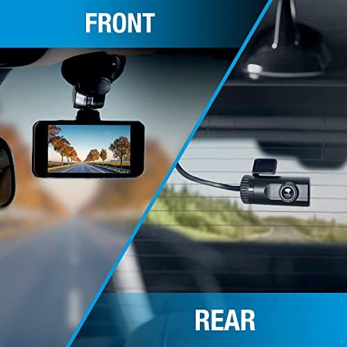 Tip S | Smart Dash Camera, Dual Cam Command HD, prednja i zadnja cvrčna kasa, dual Cam, Snimanje petlje,