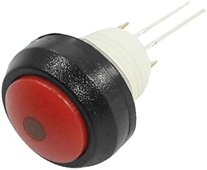 X-DREE 24V 3A SPST trenutna crvena lampa vodootporan plastični prekidač (Interruttore a pulsante in plastica impermeabile a lampada rossa momentanea SPST a 24 ν 3a