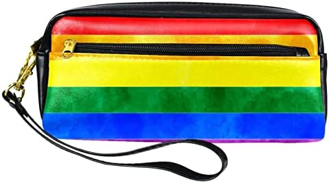GUEROTKR pernica, torbica za olovke, torba za olovke, torbica za olovke estetska, šareni prugasti uzorak duge