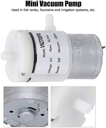 Mini vazdušna pumpa, vakuumska pumpa DC 6V VN2709PM 3L / min 3kom inženjerske plastike za tretman otpadnih voda