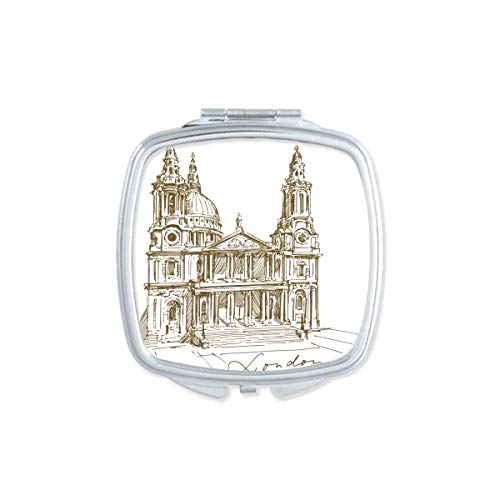 Katedrala svetog Pavla Engleska London ogledalo prijenosni kompaktni džepni Makeup dvostrano staklo