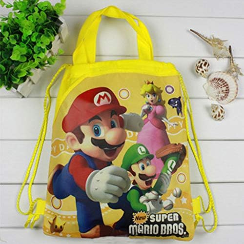 12 kom Mario netkane torbe za zabavu Mario Goodie torbe Mario ruksak za Super Mario potrepštine