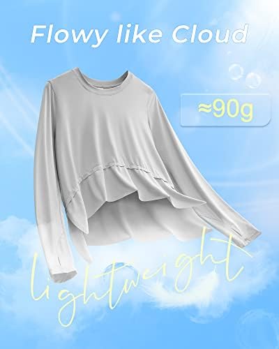 G4Free ženske upf 50+ sunčane majice lagane dugih rukava T-majice UV zaštita Brzi vrhovi suvi