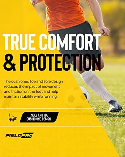 FieldPro 3 i 4 para Nogometne čarape za odrasle i mlade - 6 boja koljena visoke softball &