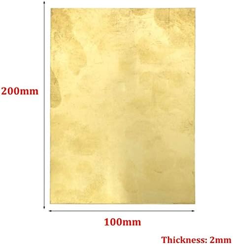 Z Kreirajte dizajn Mesingana ploča 1 komada 100mmx200mm bakrena ploča od Lima, Debljina metalna bakrena folija