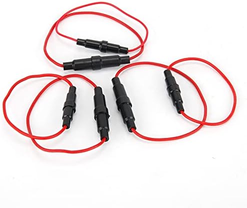 Berrysun 10pcs 5 * 20 mm Držač staklenih osigurača Tip vijak 5x20mm sa 22 AWG žičanim kabelom