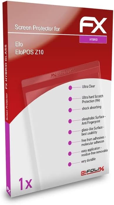 ATFolix plastični stakleni zaštitni film kompatibilan sa ELOPOS Z10 Staklom zaštitnikom, 9h hibridni
