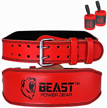 Beast Pokretač za podizanje brzine - 4 Originalni kožni pojasevi podstavljeni donji dio leđa
