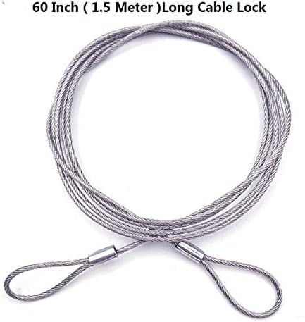 Sigurnosna Kablovska Brava dužine 60, sijalice koje vise sigurnosni kabl lagani pleteni Nerđajući