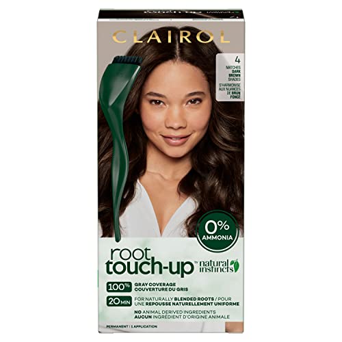 Clairol root douch-Up by Natural Instincts trajna boja za kosu, 4 tamnosmeđe boje kose, pakovanje