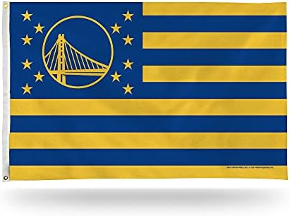 NBA Zlatni državni ratnici 3 'x 5' zastava bannera - Jednostrana - unutarnji ili vanjski - kućni