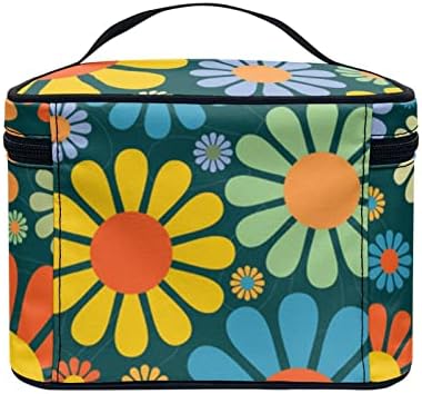 Horeset Sažetak Hippie Cvjetni ispis Novost kozmetička torba za žene Vodootporna trajna torba za šminku Travel