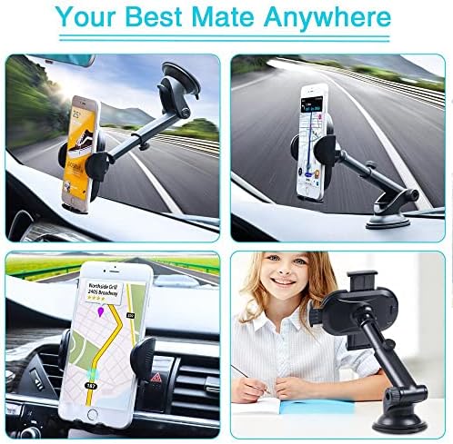 Mount telefona za auto, univerzalni nosač telefona za automobil za nadzornu ploču / vjetrobransko staklo za automobil