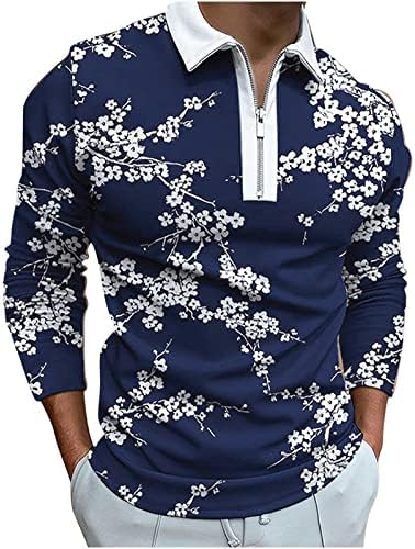 T majice za muškarce Ležerne prilike pulover čvrstog kamenca visoke elastične vježbe dugih rukava Torbin Regular Fit bluze plus veličine