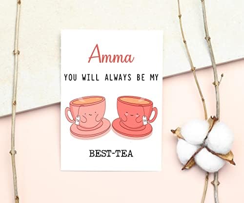 GavinsDesigns Amma uvek ćeš biti moja najbolja-čaj-Funny Pun kartica-najbolja Čajna kartica-čestitka