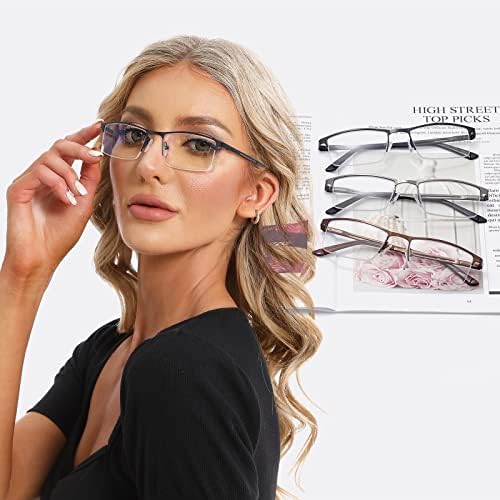 Colloddiss naočare za čitanje za žene muškarce sa svakim kućištem, naočare za šarke opruge sa blokiranjem plavog
