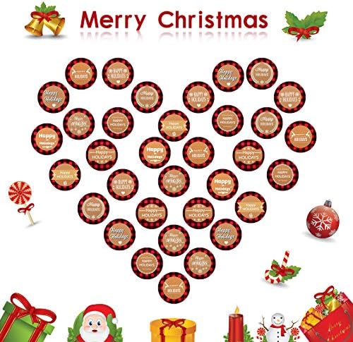 1000 komada Božić naljepnice za koverte Sretan Božić naljepnice Božić koverti pečat samoljepljiva okrugli