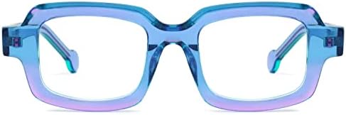 Voologlam Square Plave svjetlo za blokiranje, modno naočale za oči za žene protiv sjenila