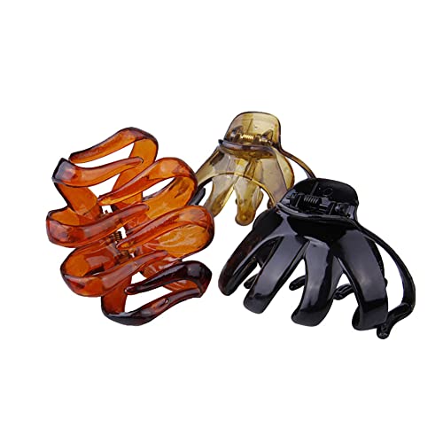 CCHUDE 6 kom plastično hobotnice za kosu za kosu Spider HOLD CLAW CLAPS Snach Hold Jaw Clips Srednje
