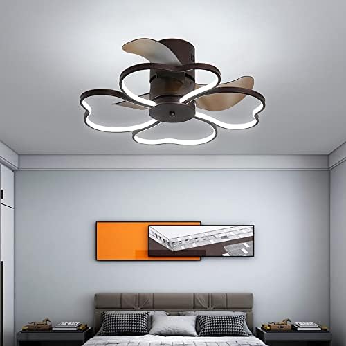 Dlsixyi reverzibilan 23.7 Cvjetni uzorak LED stropni ventilator sa svjetlima daljinski upravljač Dekor ventilador