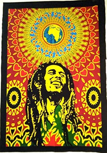 Bob Marley Wall Wandteppich, hipi Poster, Indijski, zum Aufhängen Boho Wohnheim Dekor, BOHEMIAM Art
