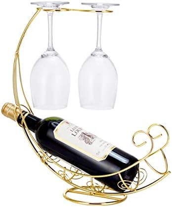 Homya metalni vinski nosač za vino vino povišeni vertikalni vinski vinski prikaz Organizator za trpezarijski