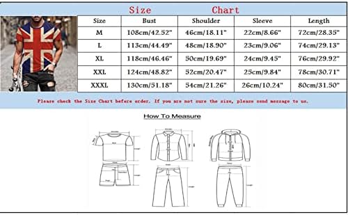 BMISEGM Ljeto Muške košulje Muške ljetne neovisnosti Modni 3D digitalni ispis majica Kratka tunika