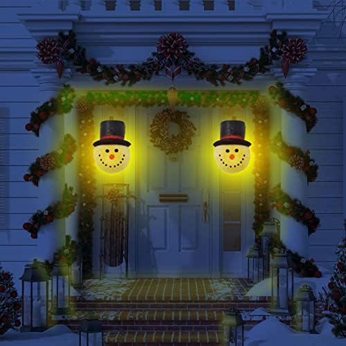 Božićni snjegović trijem za lagane prekrivače za vanjske svjetlosne nijanse, za svjetla trijema, garažna