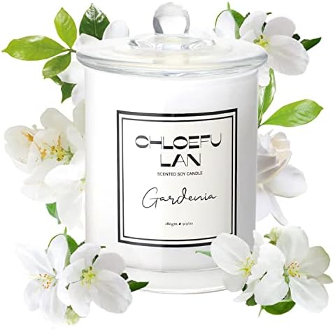 Chloefu Lan Gardenia mirisne svijeće za dom, prirodna soja svijeća za kućni dekor, rođendanski poklon za svijeće