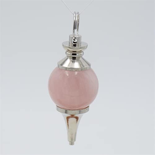Sharrb ljekovito dowing reiki čakra klatna Privjesci okrugla perla Natural ružičasti kristalni kvarcni