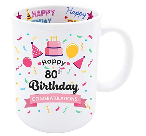 80. rođendan poklona za žene sretna 80 rođendan osamdeset kafe šalica 11oz