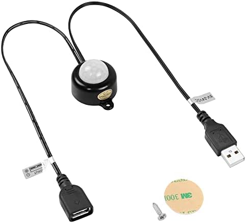 PNGKNYCN mini PIR prekidač senzora pokreta, sa USB sučeljem 2A PIR infracrveni pokret ljudskim telama za ljudsko