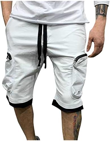 Saxigol Multi džepne mens teretni hlače Novi patentni zatvarač modne ljetne kratke hlače 2023. ležerne duksere