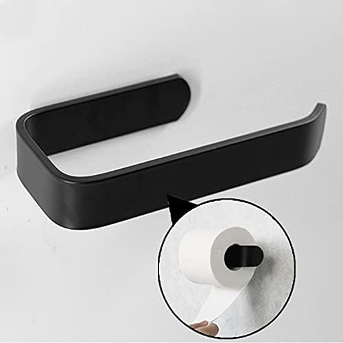 TJLSS kupatilo hardverski set aluminijski crni zid viseće kupaonica u obliku ručnika u obliku ručnika u obliku kuka za papir