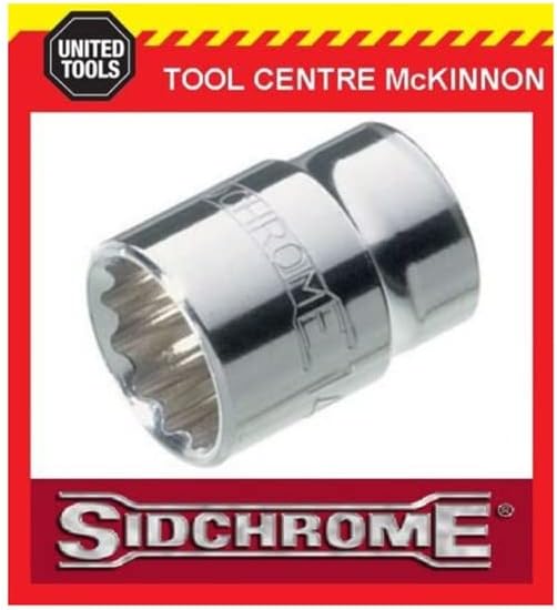 Sidchrome SCMT13228 12 točka pogona metrička utičnica, 18 mm x 3/8 inčni pogon
