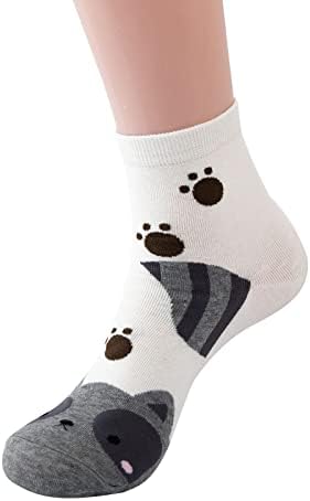S2V zimska čvrsta boja četkane puzi plišane tople čarape crtane čarape za životinje za muškarce