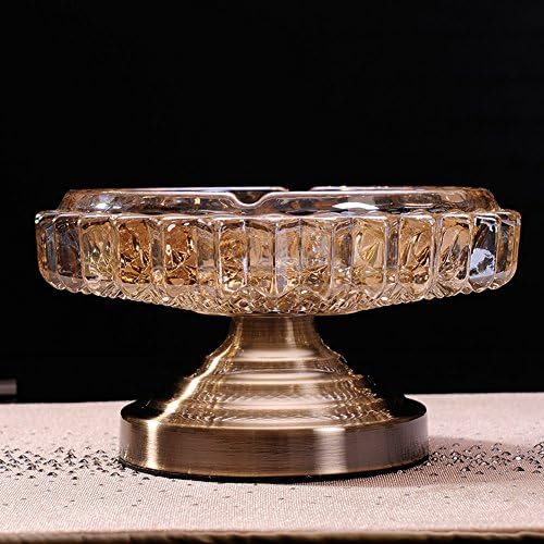 XXYHG Crystal Glass Ashtray, Veliki ashtray klasični evropski dnevni boravak Početna Pokloni Dekoracija-B