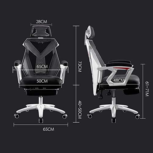 Paddia Racing Gaming uredska stolica s masažom lumbalne potpore, ergonomska okretna stolica za okretanje