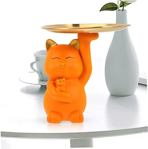 Cabilock mačka za skladištenje nakita Nakit Trendy Home Decor Skulpture Početna Dekor Kitten figurine Predjela