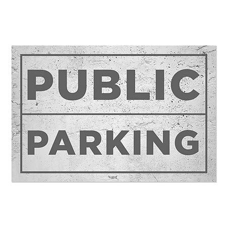 CGSignLab | Javni parking -Bazični sivi Cling Cling | 30 x20
