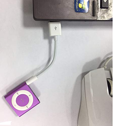 Sidiyang USB punjač za napajanje i kabl za sinhronizaciju podataka, 2-kom kompatibilni za iPod Shuffle kabl za punjenje kompatibilan za iPod Shuffle 3. 4. 5. generacije-bijeli